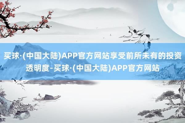 买球·(中国大陆)APP官方网站享受前所未有的投资透明度-买球·(中国大陆)APP官方网站
